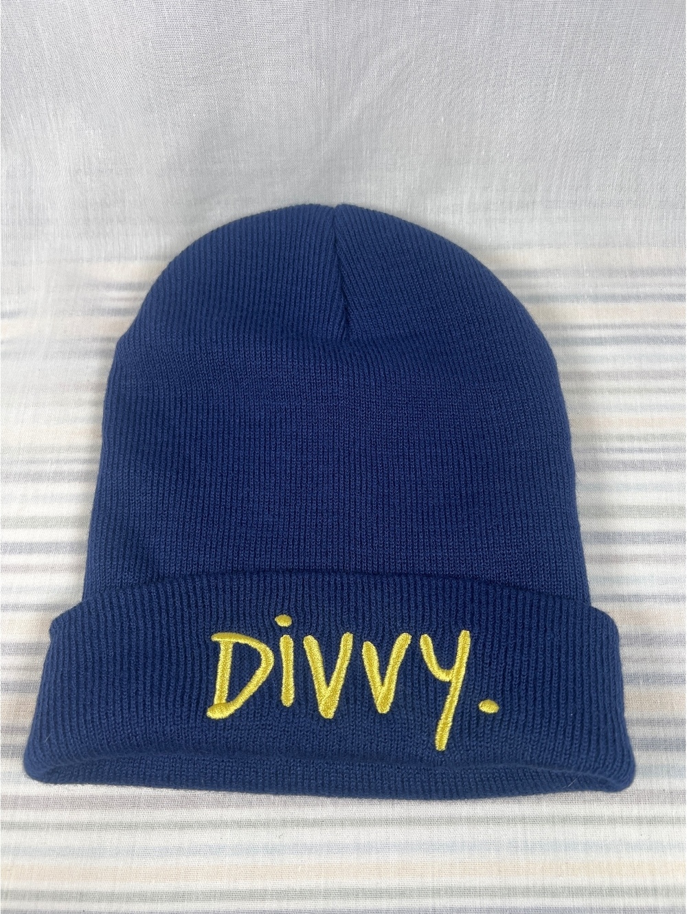 Divvy Knit Toque Navy Beanie